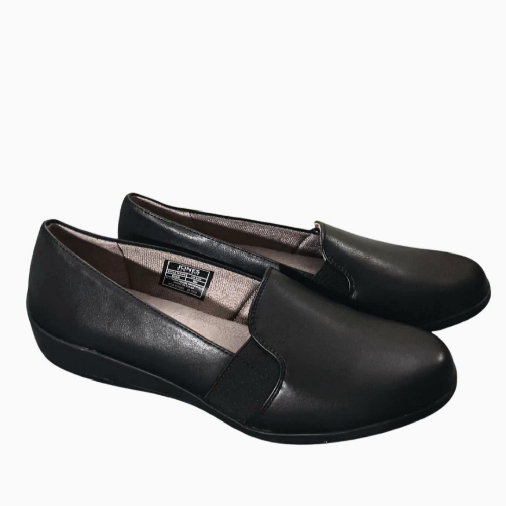 Jones New York Gian Black Slip-on Round Toe 8M